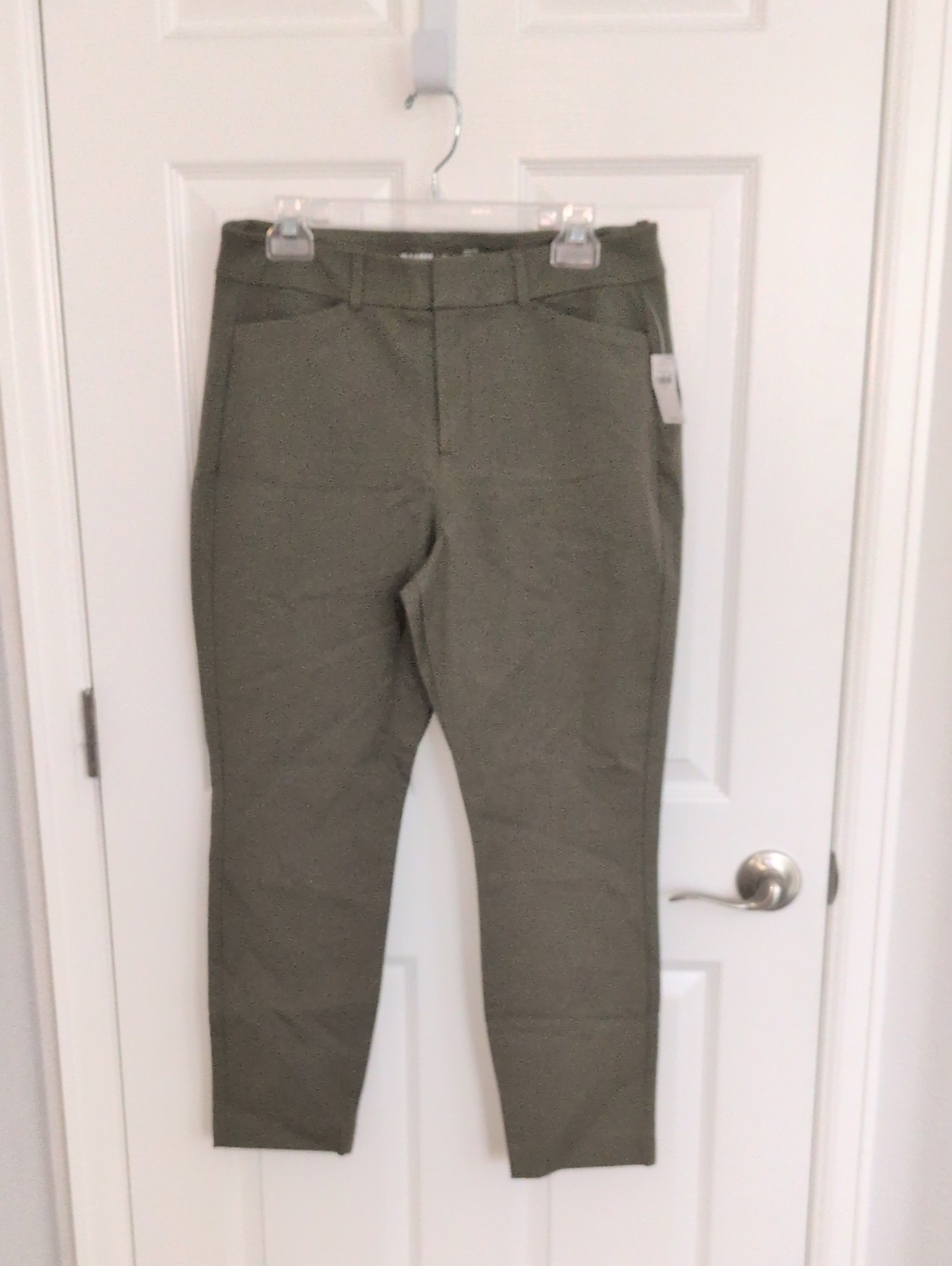 NWT Old Navy High Rise Pixie Pants - Olive Green - 12
